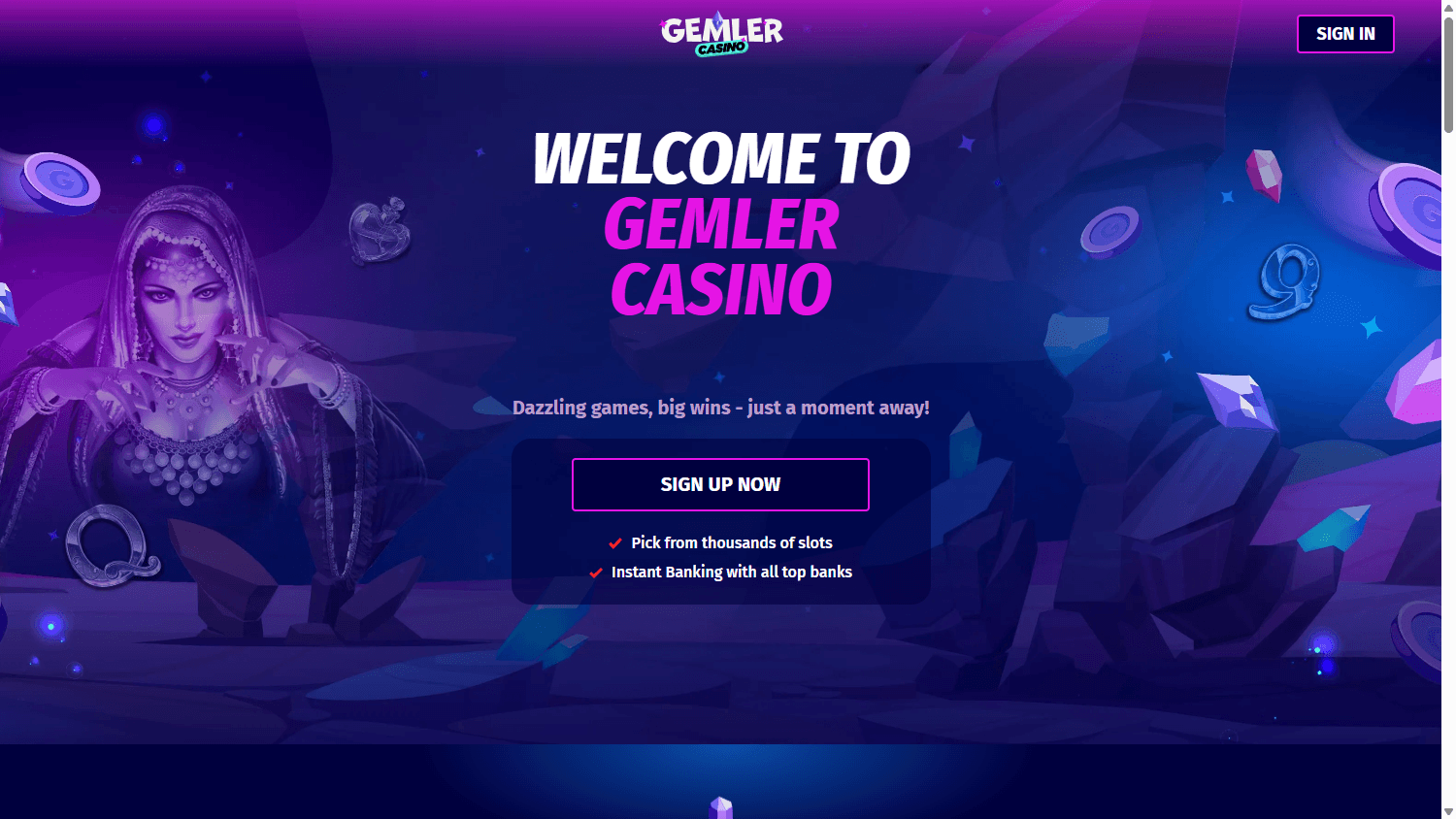 Gemler Casino skärmbild 1